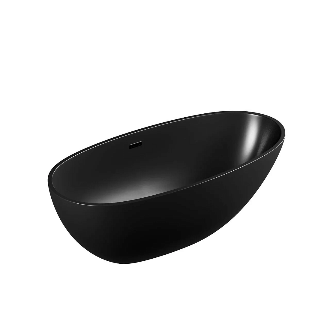 Акриловая ванна Grossman Fly 170х75 отдельностоящая, черная матовая