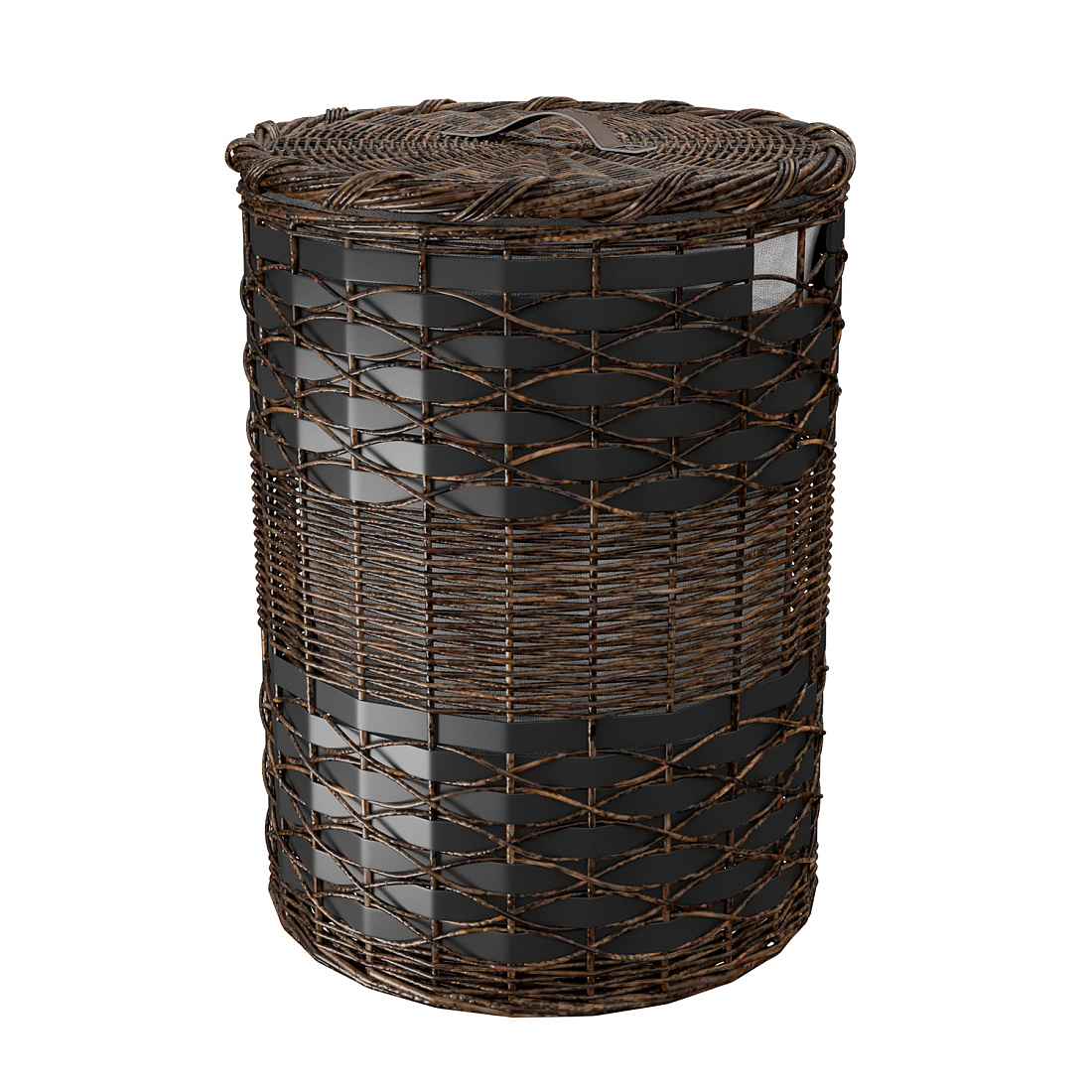 Корзина для белья WasserKRAFT Bever WB-240-L коричневая