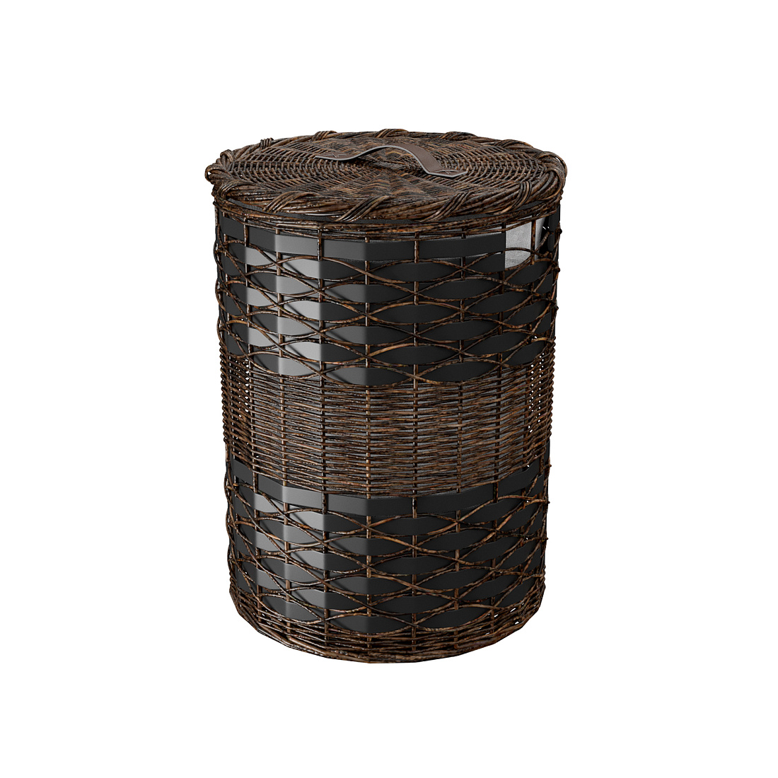 Корзина для белья WasserKRAFT Bever WB-240-M коричневая