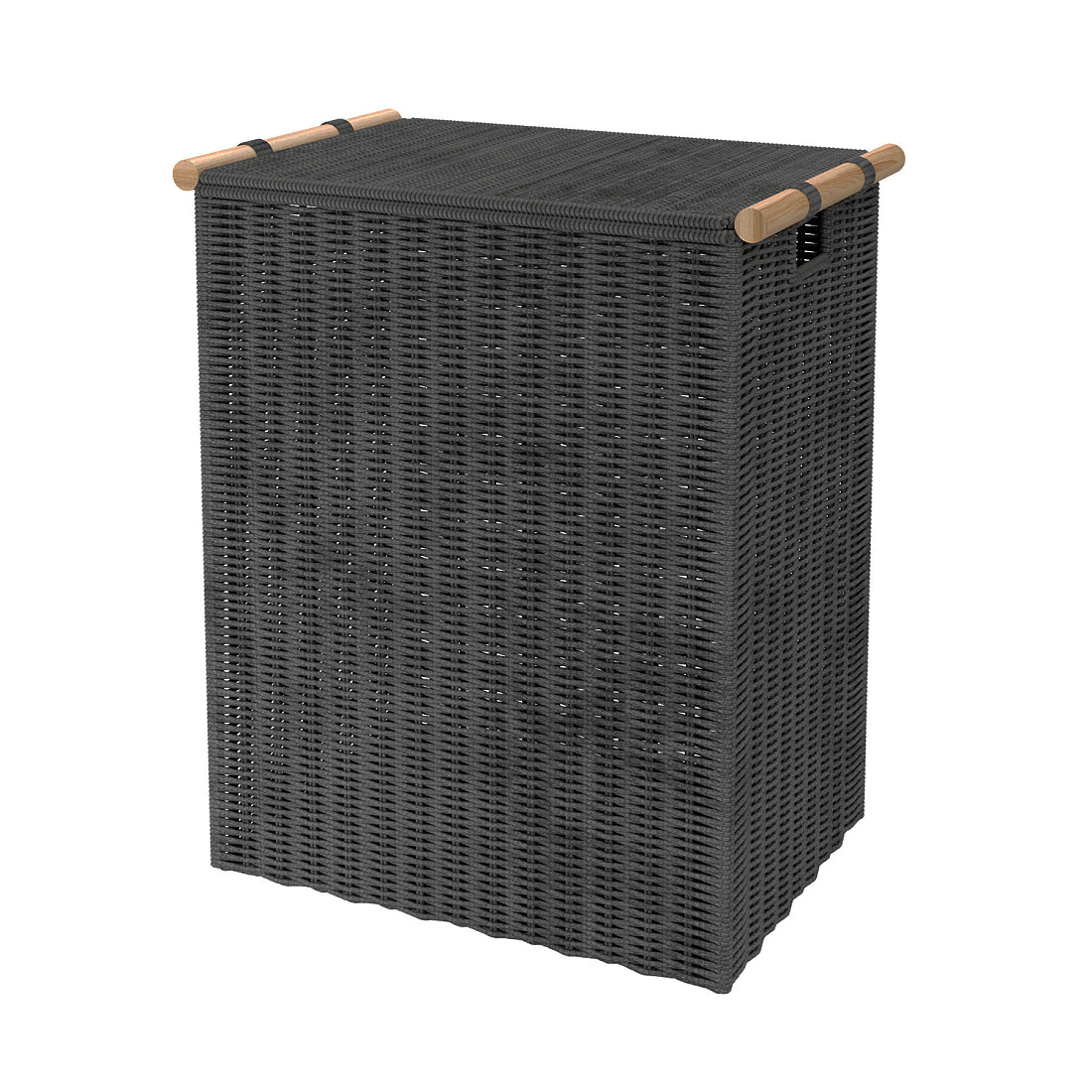 Корзина для белья WasserKRAFT Gollach WB-330-L черная