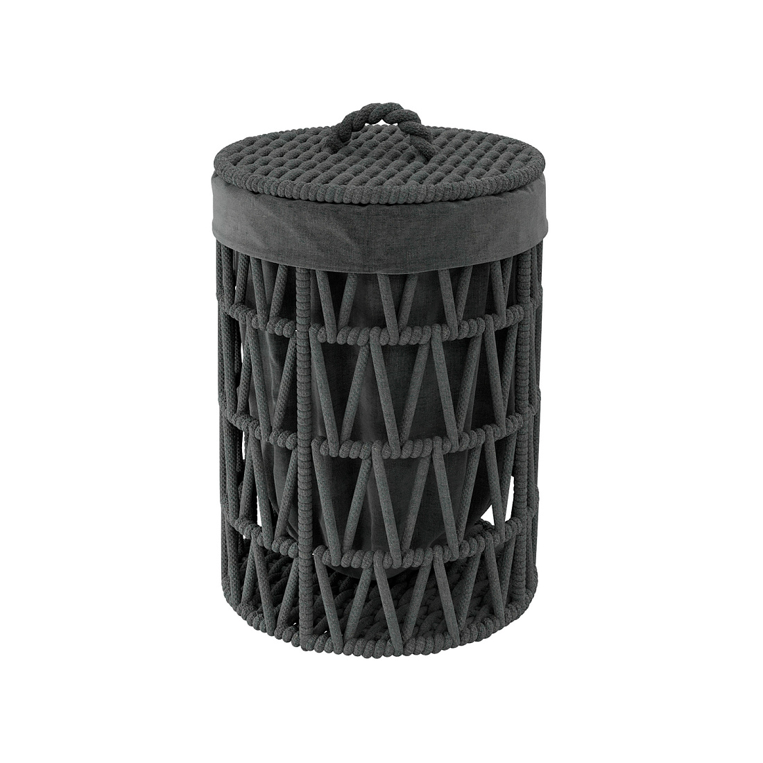 Корзина для белья WasserKRAFT Mosel WB-460-S черная