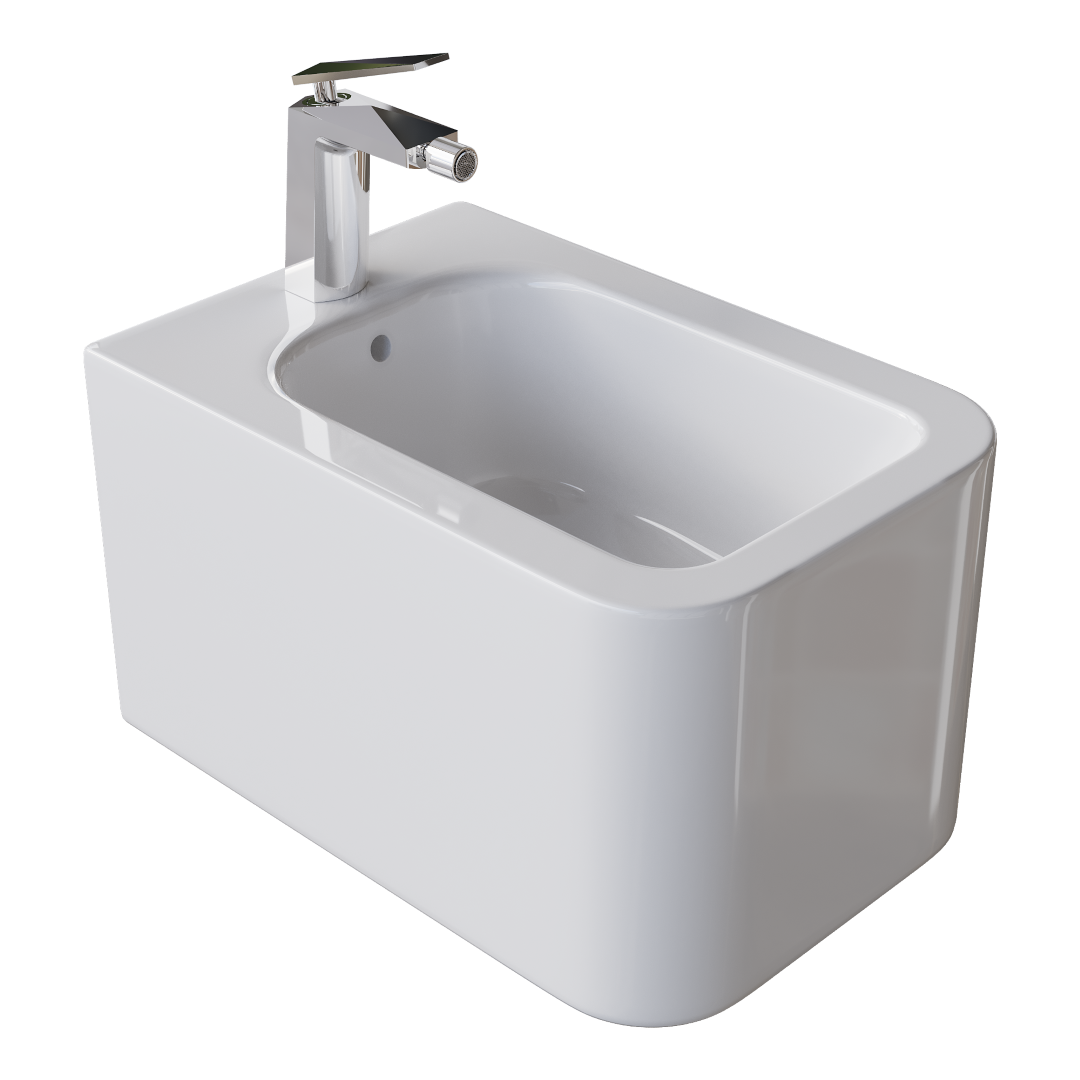 Биде подвесное Boheme Mane 970-BDT-W белый глянцевый