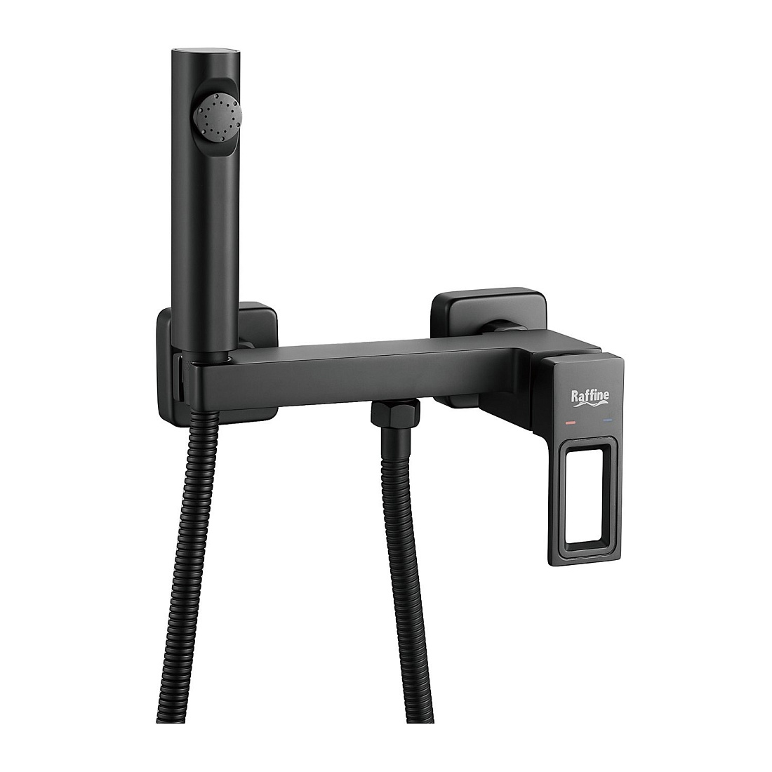 Гигиенический душ Raffine F0596H-1 со смесителем, черный матовый