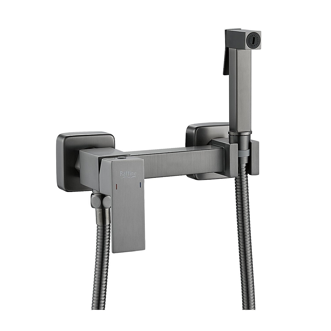 Гигиенический душ Raffine F237T со смесителем, оружейная сталь