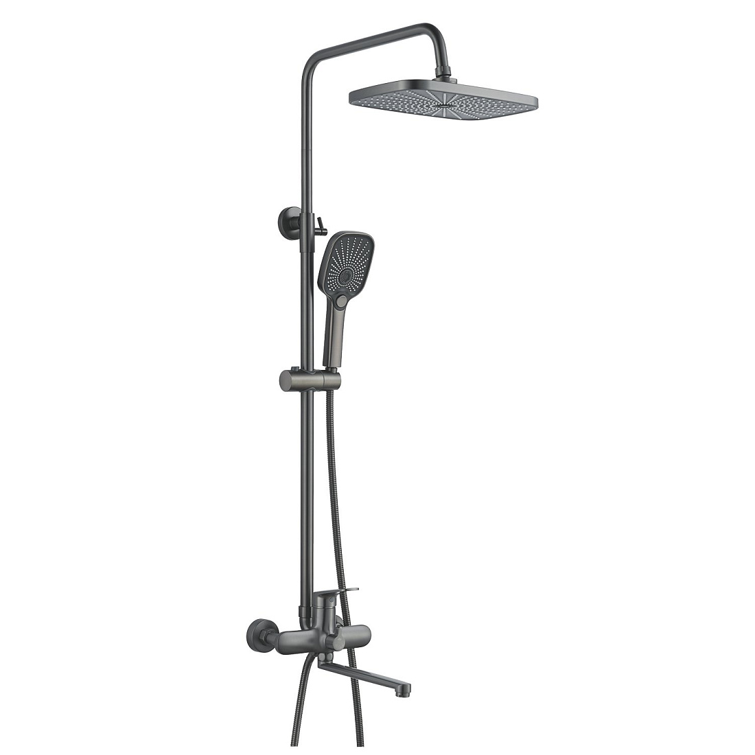 Душевая стойка Raffine F3685T оружейная сталь