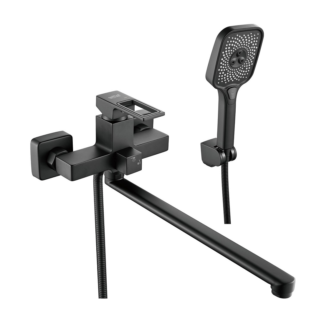 Смеситель для ванны с душем Raffine F2296H черный матовый