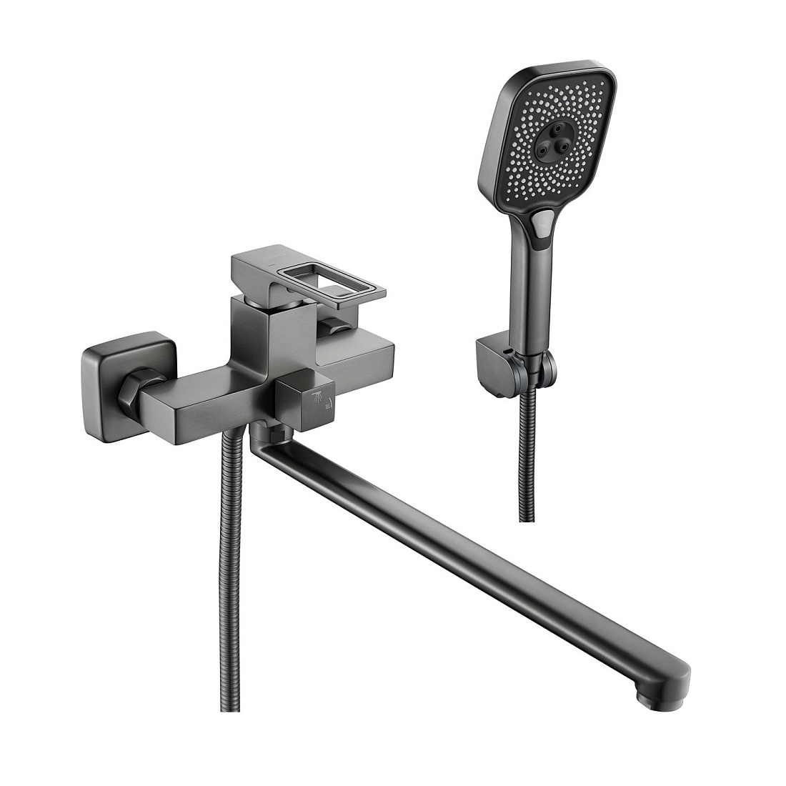Смеситель для ванны с душем Raffine F2296T оружейная сталь