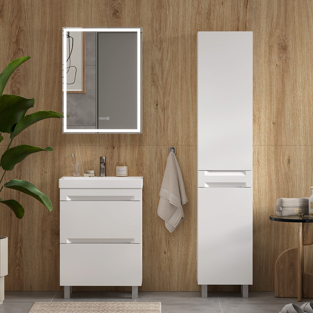 Мебель для ванной Equil Corner 60.2Y напольная, белый