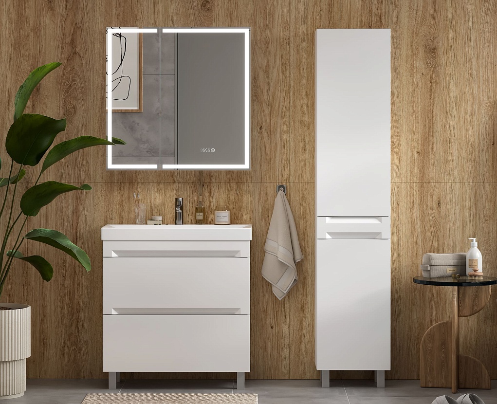 Мебель для ванной Equil Corner 70.2Y напольная, белый