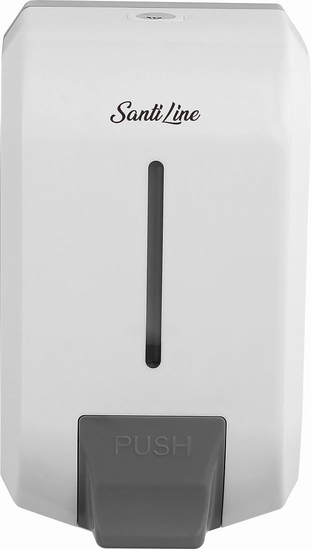 Дозатор SantiLine SL-8019 белый/серый