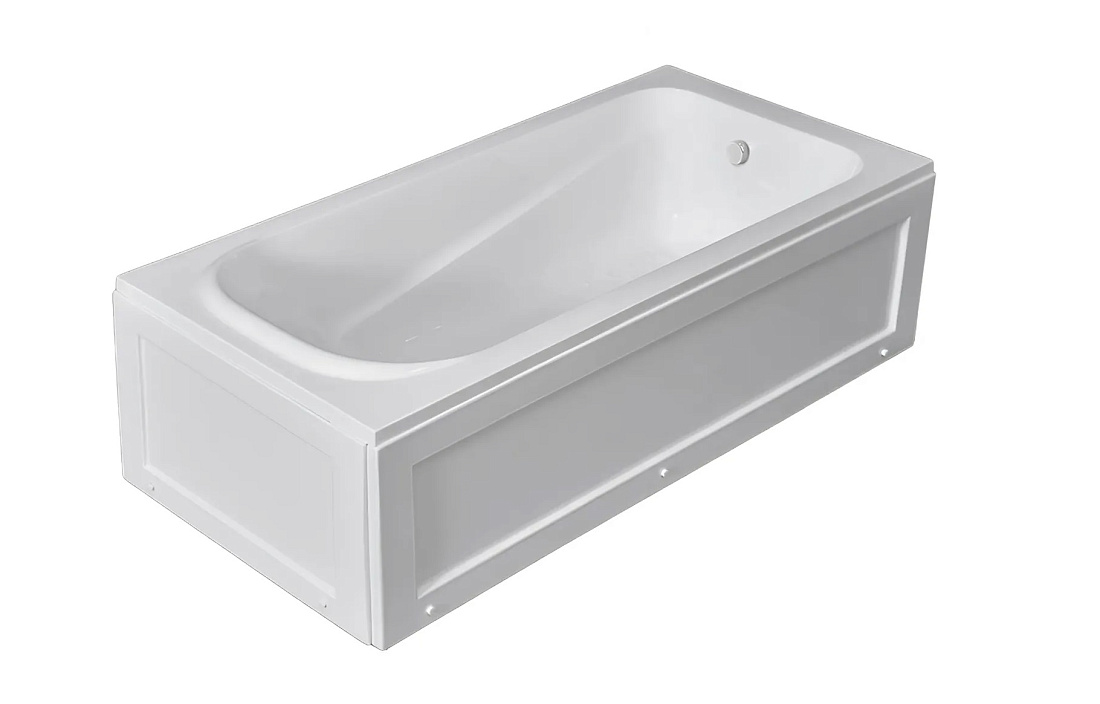 Акриловая ванна Parly ORTIZ 160х70 с каркасом, белый