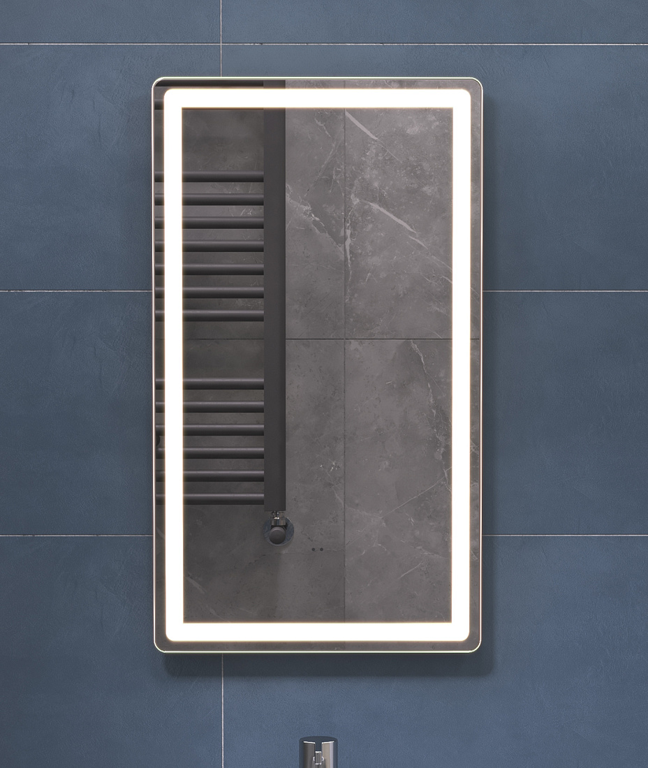 Зеркало Vigo Geometry Classic 40 с подсветкой, бесконтактное включение (на взмах)