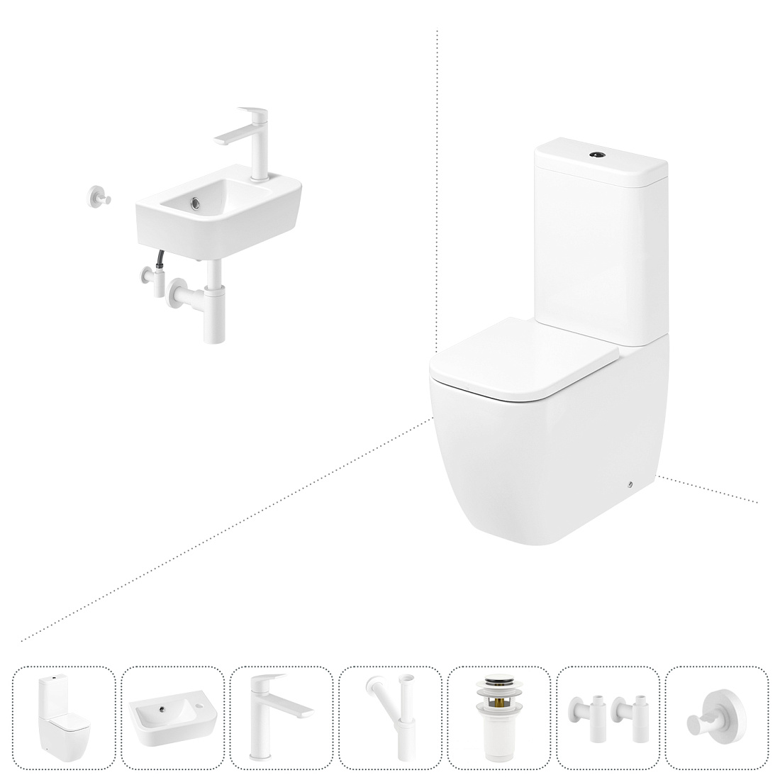 Набор для туалета 7 в 1 Lavinia Boho One 202008799