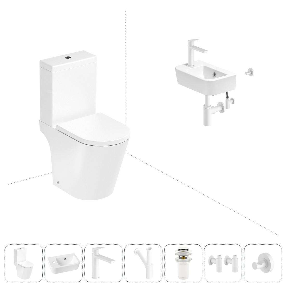 Набор для туалета 7 в 1 Lavinia Boho Biore 202008804