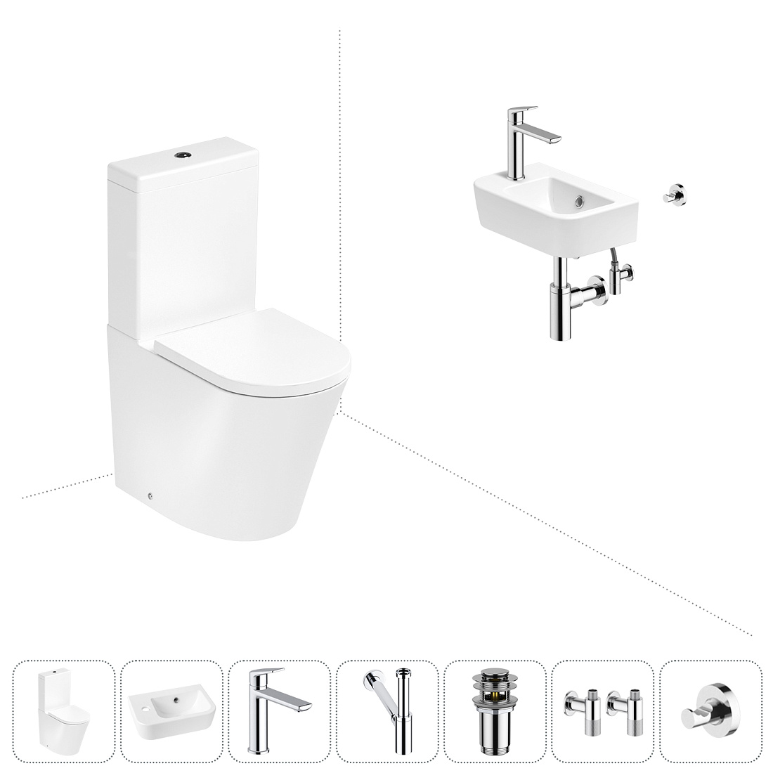 Набор для туалета 7 в 1 Lavinia Boho Biore 202008805