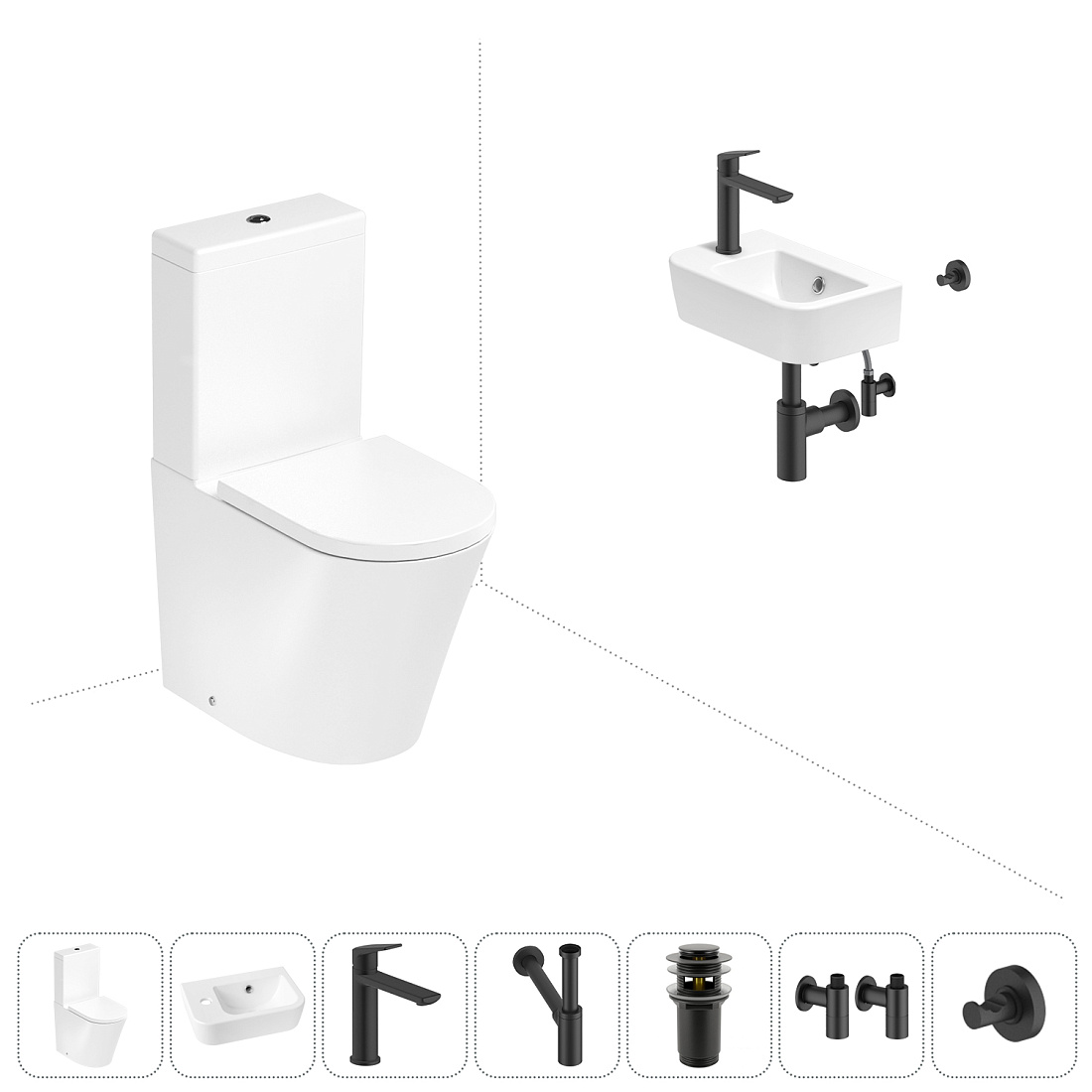 Набор для туалета 7 в 1 Lavinia Boho Biore 202008806