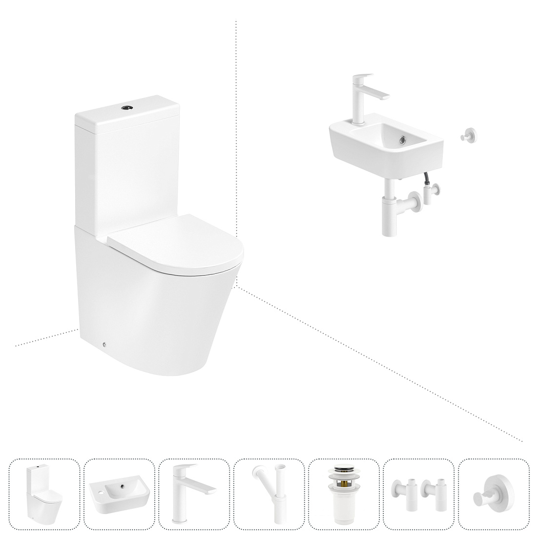 Набор для туалета 7 в 1 Lavinia Boho Biore 202008809