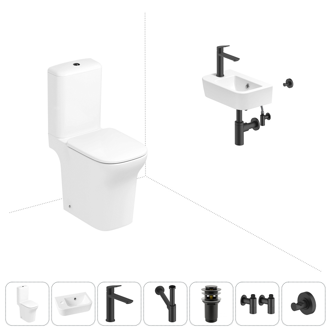 Набор для туалета 7 в 1 Lavinia Boho Bristol 202008811