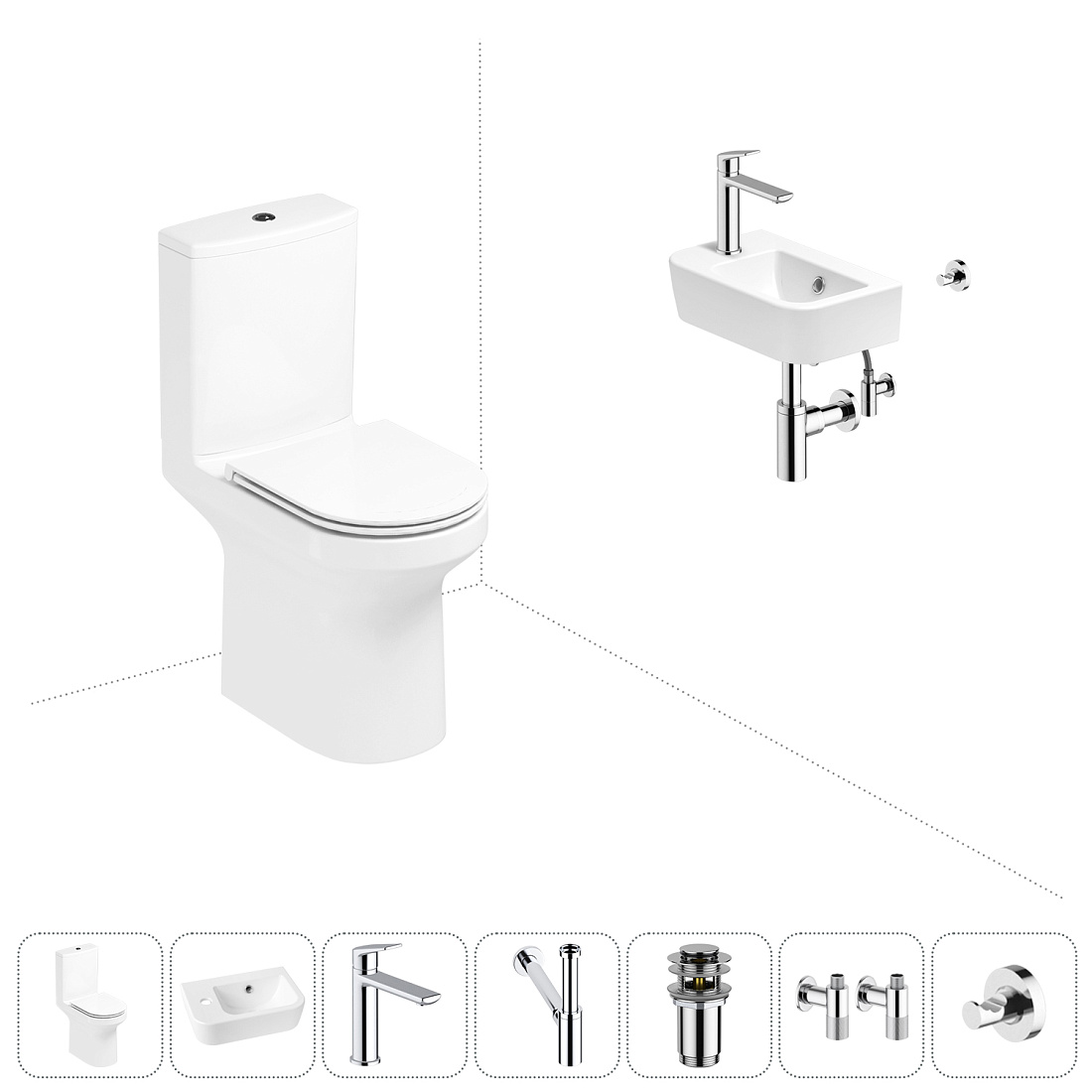 Набор для туалета 7 в 1 Lavinia Boho Grance Hill 202008820