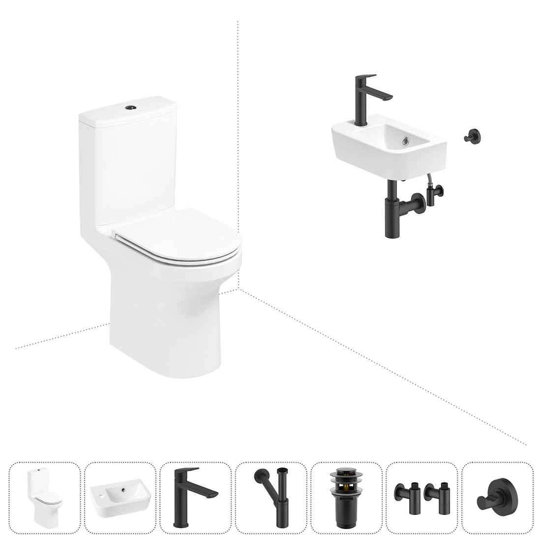 Набор для туалета 7 в 1 Lavinia Boho Grance Hill 202008821