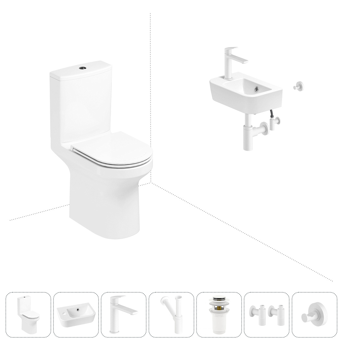 Набор для туалета 7 в 1 Lavinia Boho Grance Hill 202008824