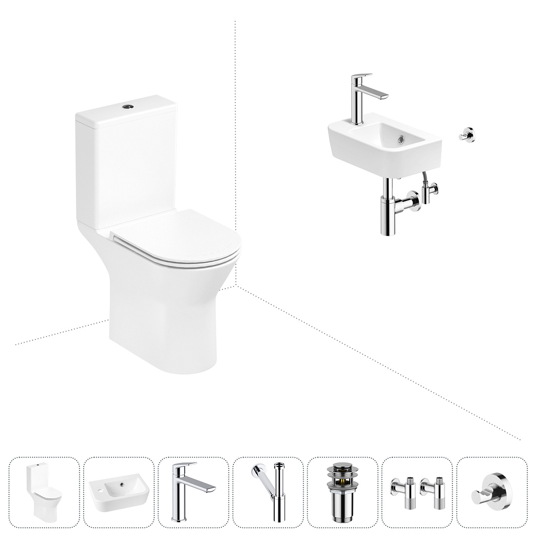 Набор для туалета 7 в 1 Lavinia Boho Elegant 202008835