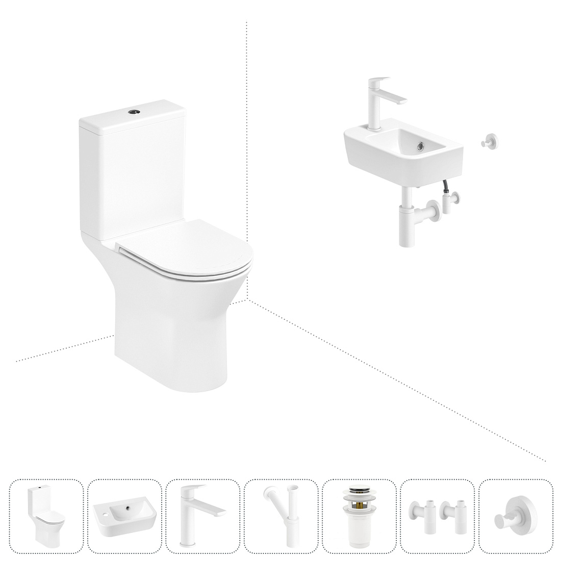 Набор для туалета 7 в 1 Lavinia Boho Elegant 202008839