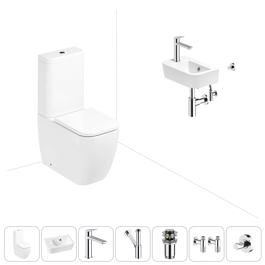 Набор для туалета 7 в 1 Lavinia Boho One 202008840