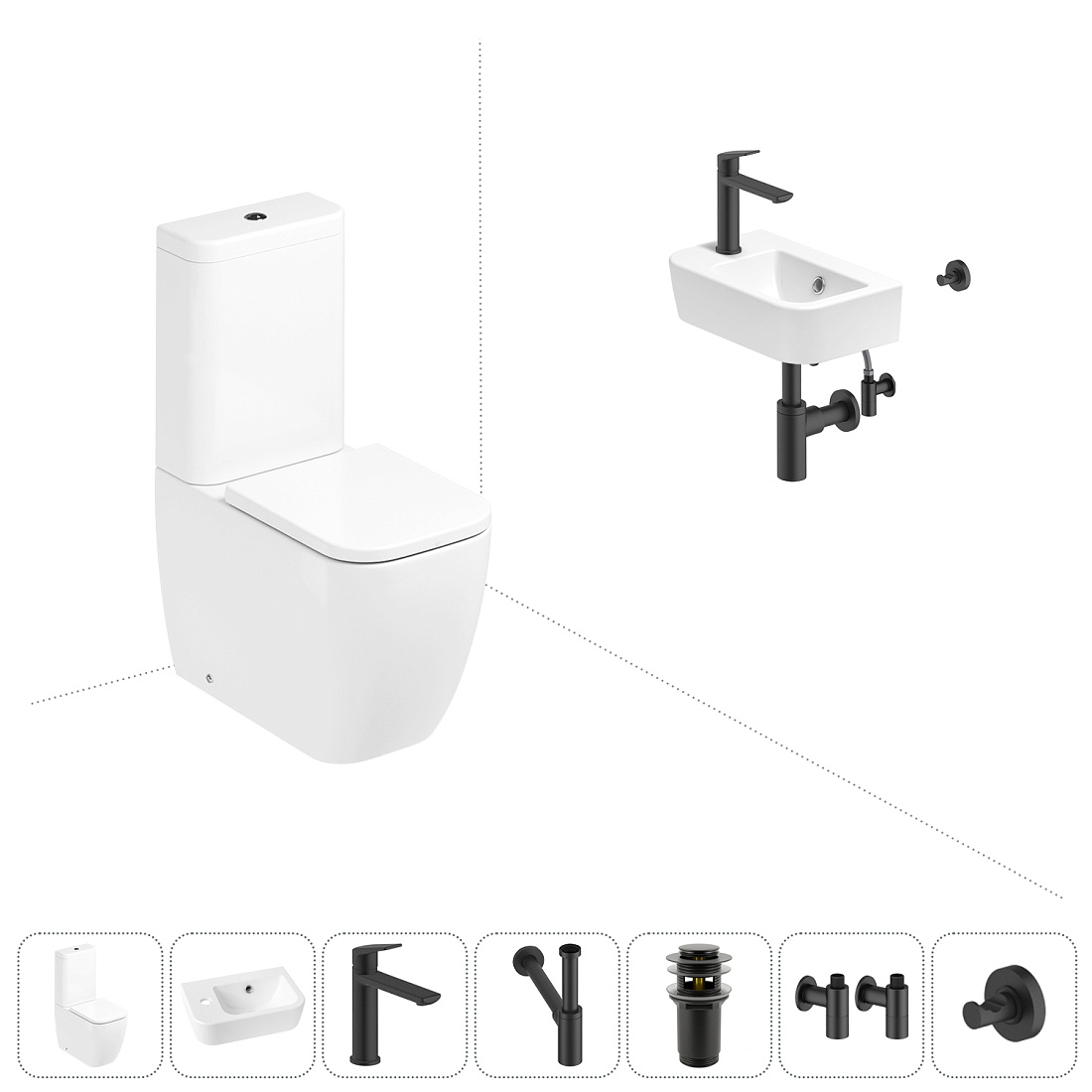 Набор для туалета 7 в 1 Lavinia Boho One 202008841