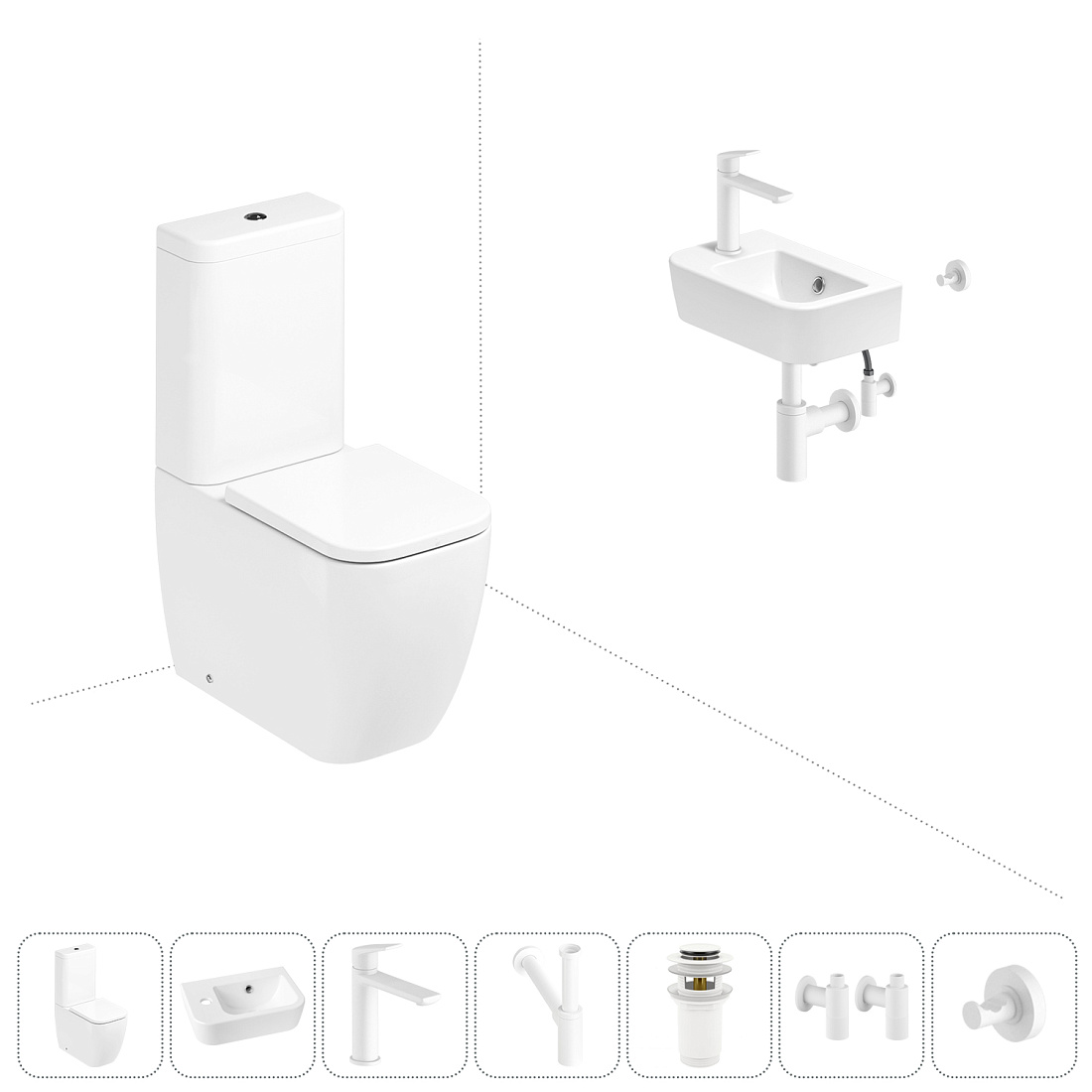 Набор для туалета 7 в 1 Lavinia Boho One 202008844