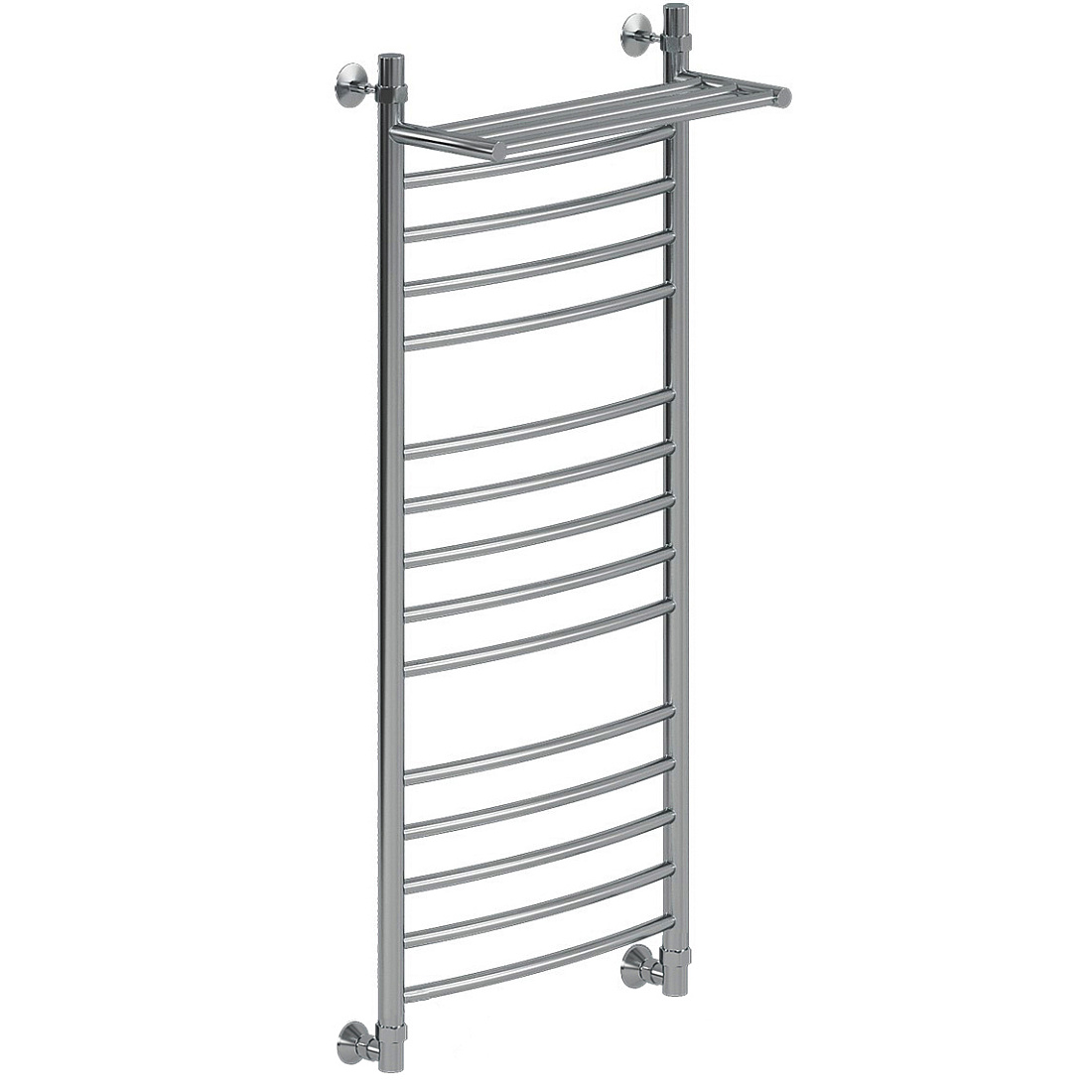 Водяной полотенцесушитель Ника Arc ЛД (г2) ВП 120x50 с полкой