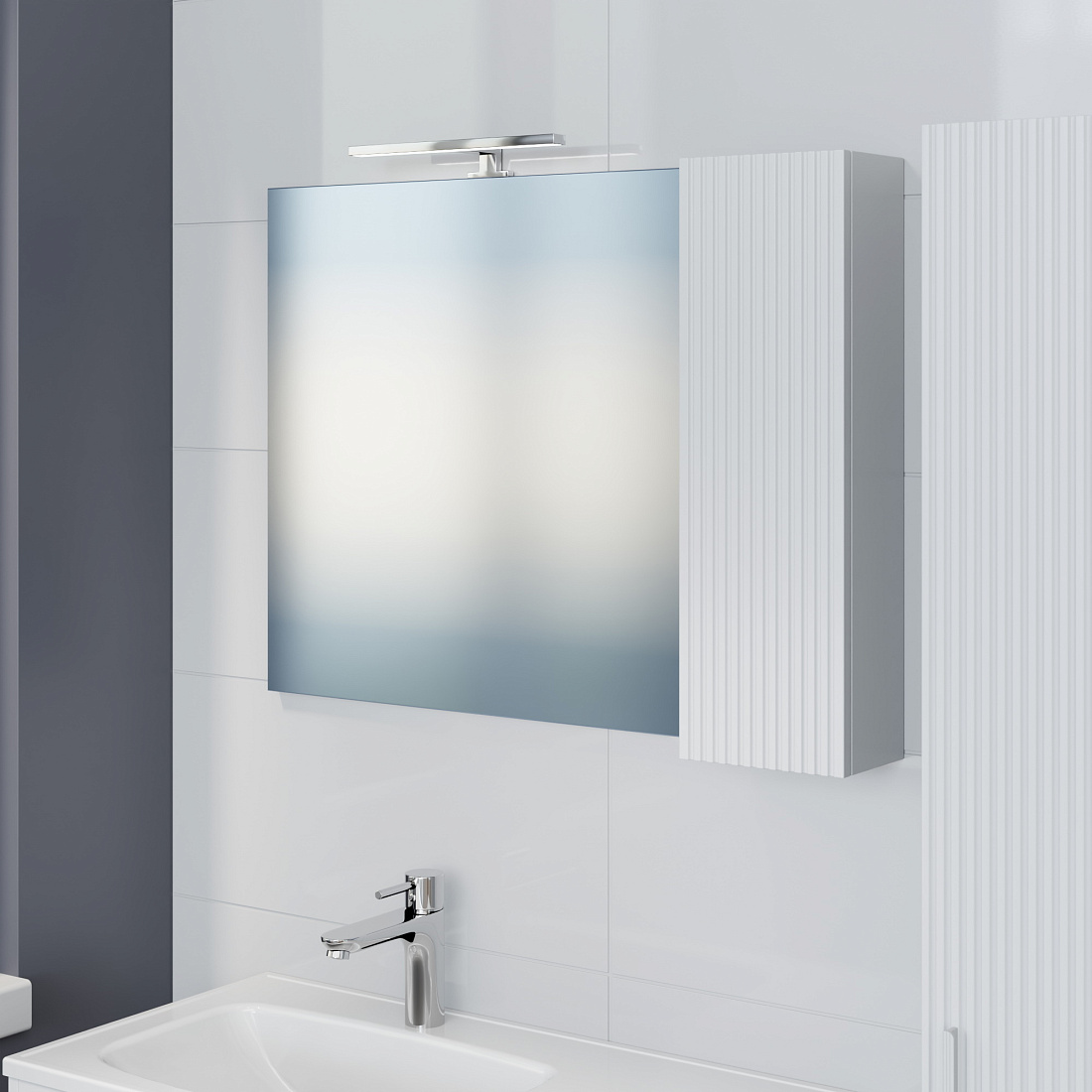 Зеркало-шкаф СанТа Вега 90