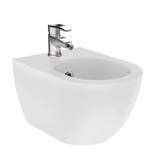 Биде подвесное Creavit Free FE510-00MB00E-0000 белое матовое