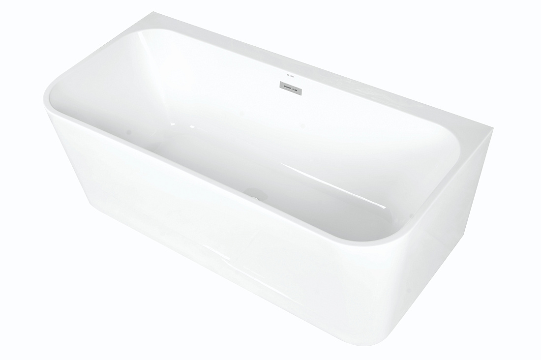 Акриловая ванна SMARTFLOW Prime 170х80 с ножками, со сливом-переливом, белый глянец