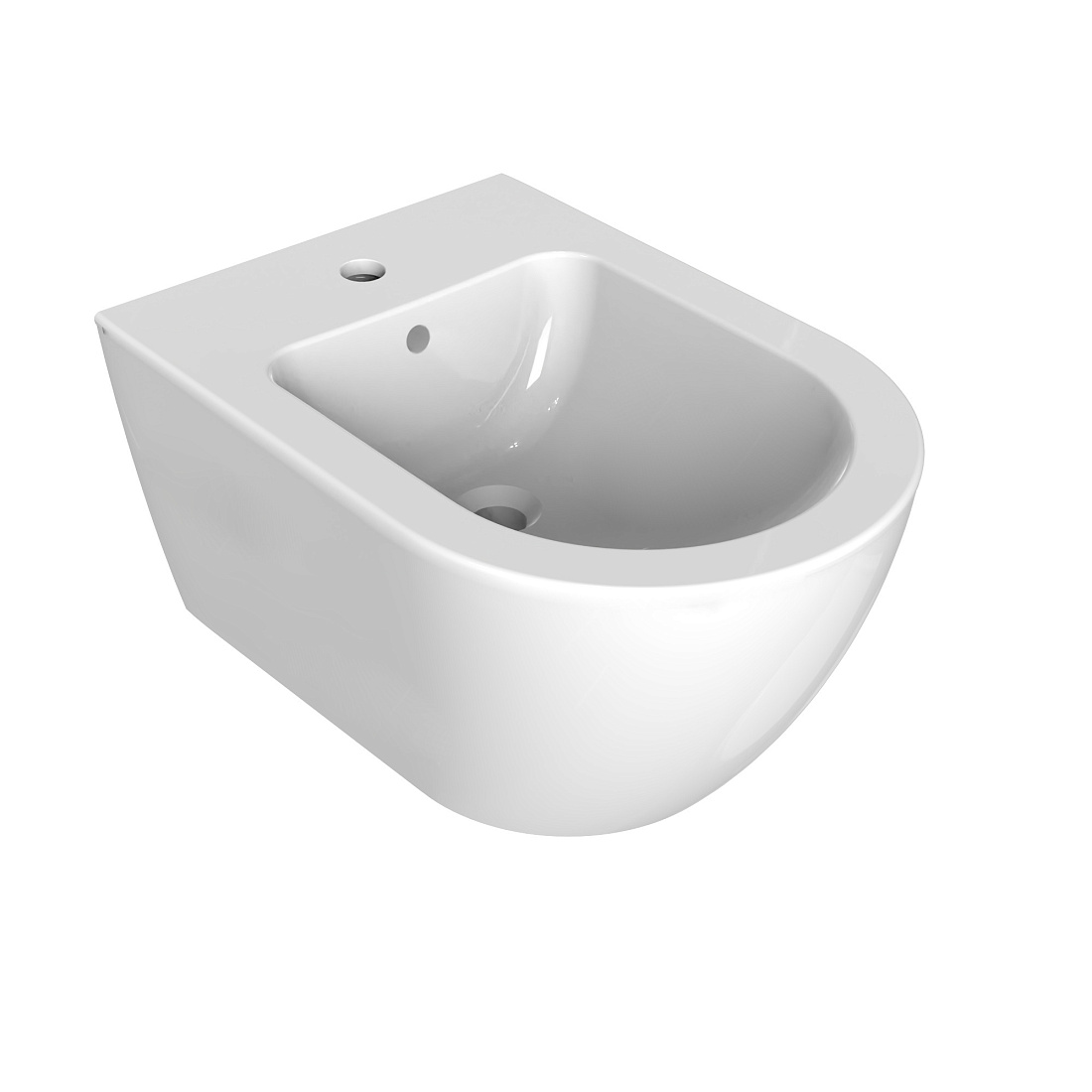 Биде подвесное SMARTFLOW Urban SMFB812-WH с 1 отверстием под смеситель, белый