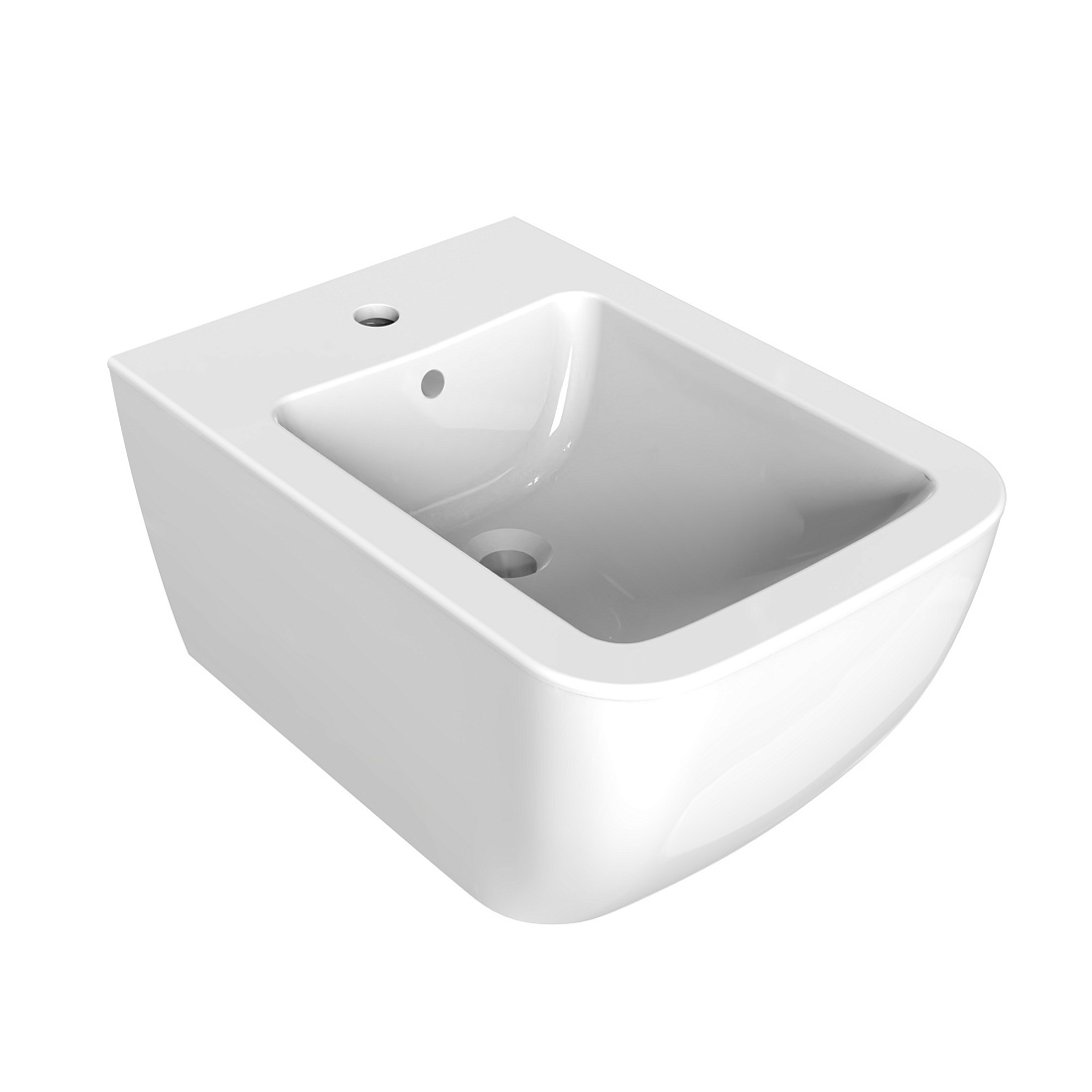 Биде подвесное SMARTFLOW Vigente SMFB811-WH с 1 отверстием под смеситель, белый