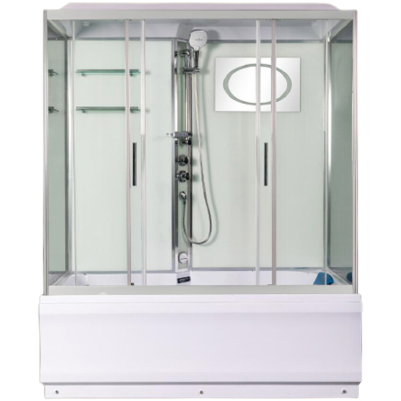 Душевая кабина Weltwasser WW500 Emmer 150/85/55-2 150х85 профиль хром, стекло прозрачное