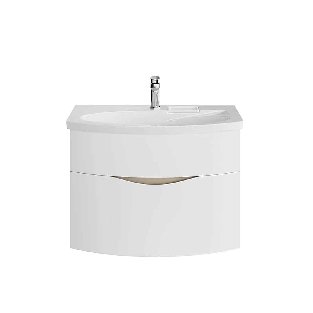 Тумба с раковиной Kerama Marazzi Riva 80 подвесная, белый матовый