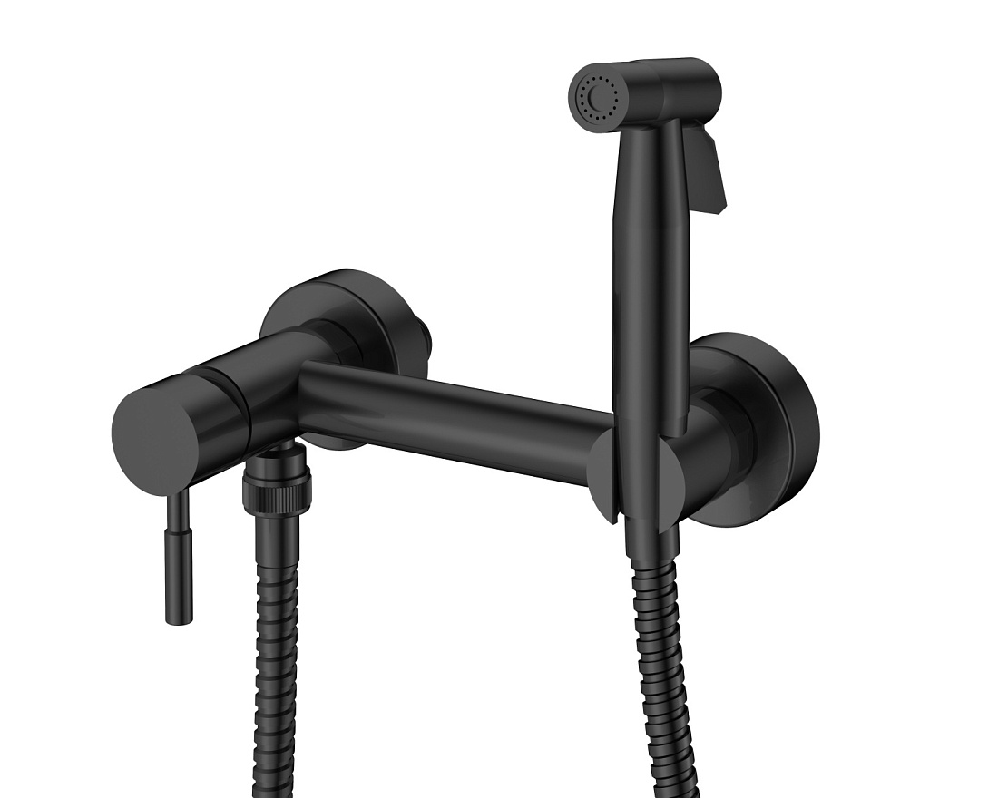 Гигиенический душ Rush Melos SUS1101-99Black черный матовый