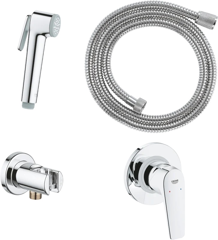Гигиенический душ Grohe BauFlow 29328000 со смесителем, с внутренней частью, хром