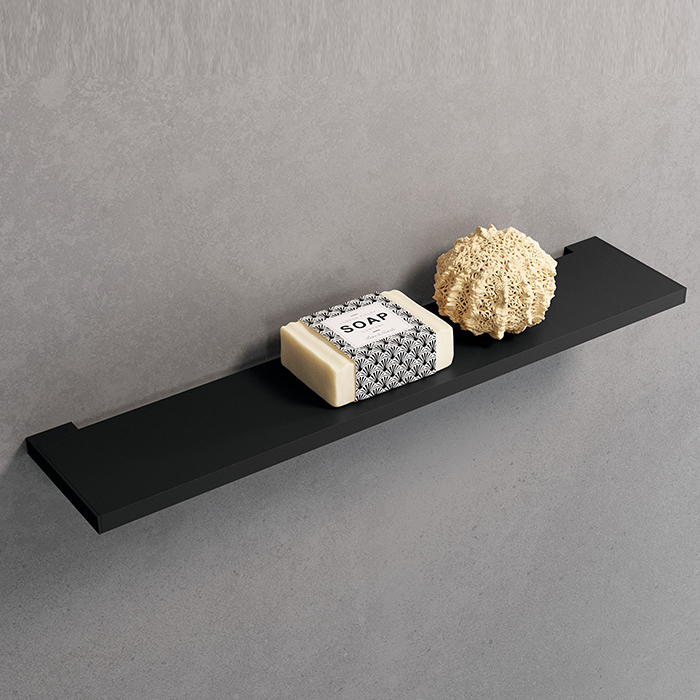 Полка Novellini Kuadra R90AKFME30-H 30 см, черная матовая