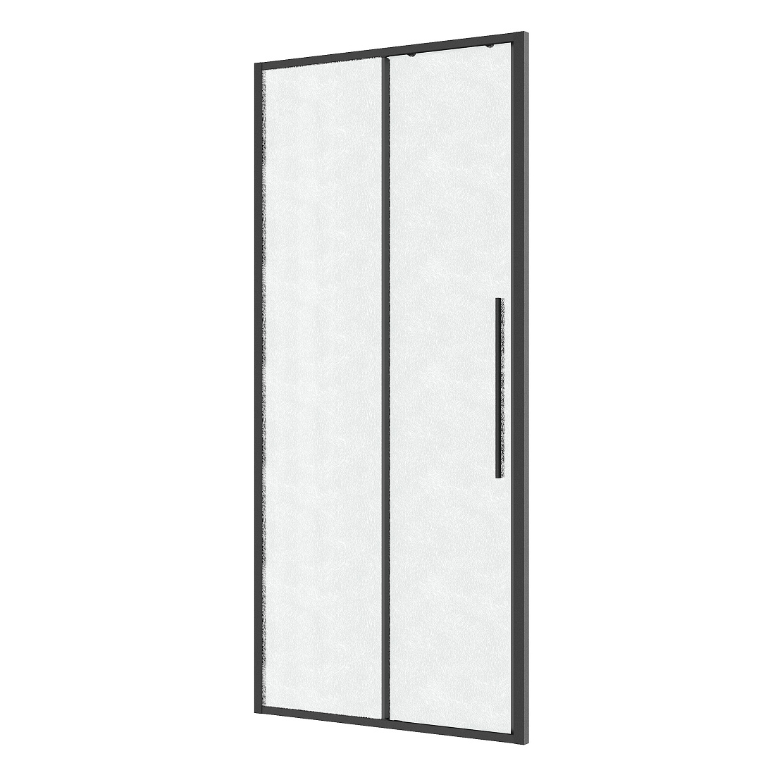 Душевая дверь в нишу Niagara Nova 100х195 см, профиль графит матовый, стекло шиншилла