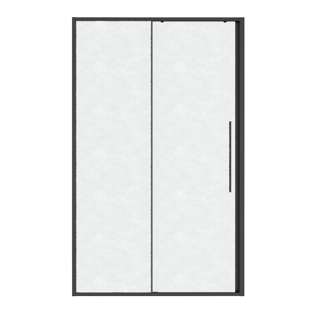 Душевая дверь в нишу Niagara Nova 130х195 см, профиль графит матовый, стекло шиншилла