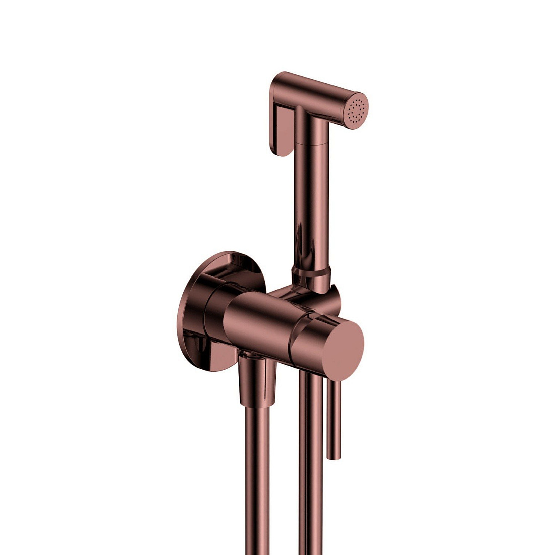 Гигиенический душ AQUAme Siena AQM6217BC со смесителем, медь шлифованная