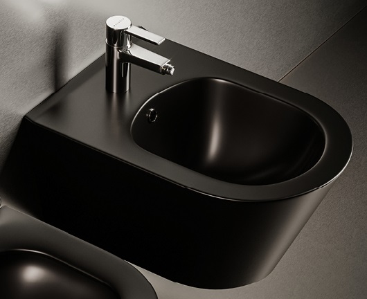 Биде подвесное Boheme Avva 974-B черный матовый