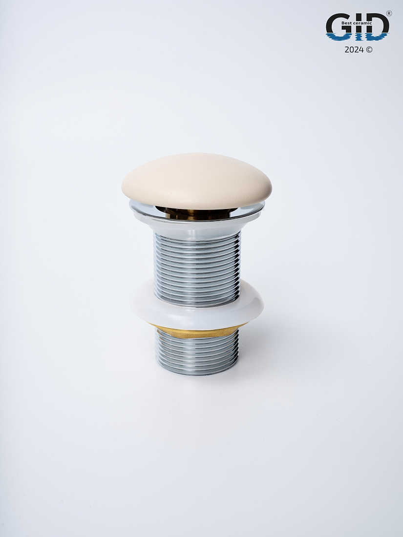 Донный клапан для раковины Gid Minucia Sr100 без перелива, светло-коричневый матовый