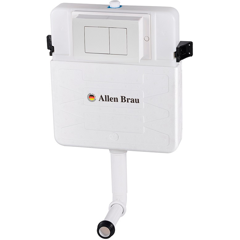 Смывной бачок скрытого монтажа Allen Brau Pneumatic 9.11104.20 с кнопкой смыва на выбор