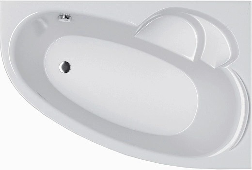 Акриловая ванна Alba Spa Katrina 150х100 см, правая, белая глянцевая ВАС026030П100