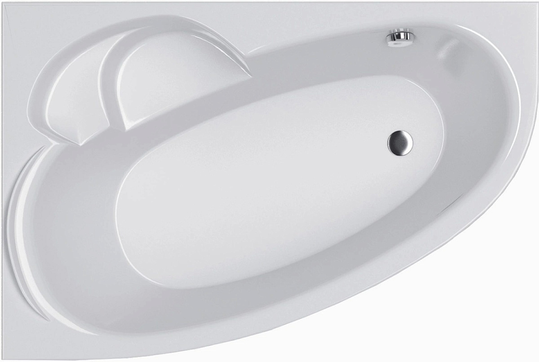 Акриловая ванна Alba Spa Katrina 150х100 см, левая, белая глянцевая ВАС027030Л100