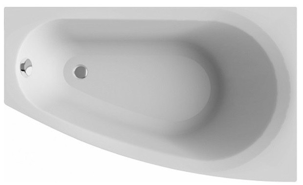 Акриловая ванна Alba Spa Baline 150х90 см, правая, белая глянцевая ВАС012000П100